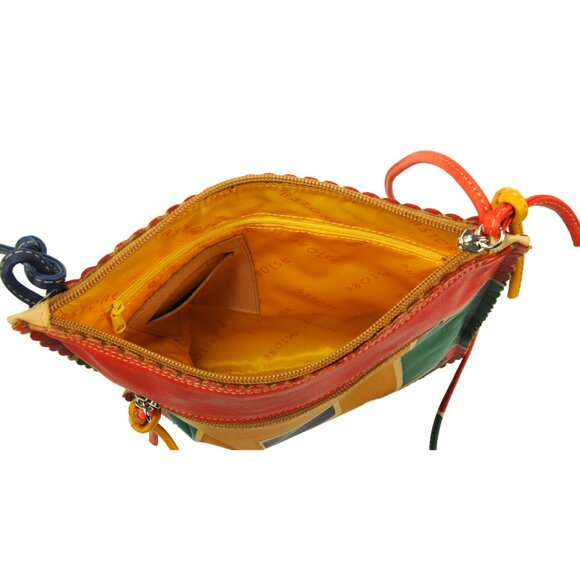 Astore Hand Painted Italian Leather Shoulder Bag - Picture 4 of 4